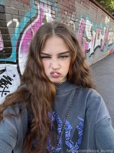 Rrawr brat selfie natural naughty teen cute longhair young babygirl 18