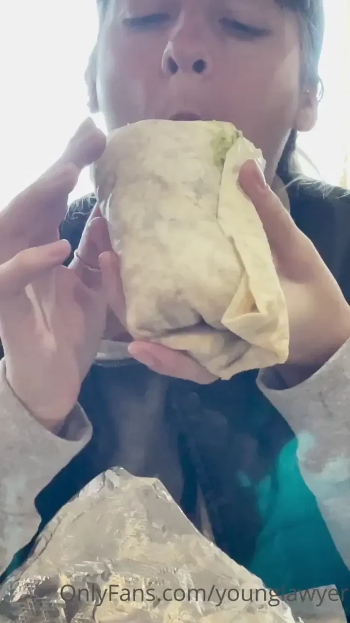 Finally getting back after covid enjoy gretch eating a massive burrito 