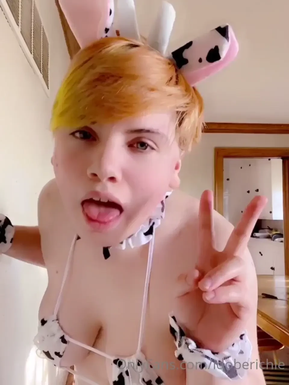 Cow maid boy 3 0 ft ahegao ass tits thighs cowmaid uniform platform 