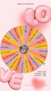 Love wheel spin my love wheel and win whatever you land on 1 spin - 15
