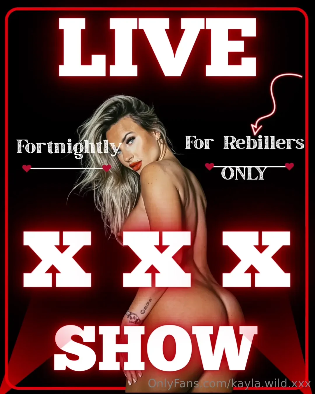 Every fan with their rebill on over on kayla wild get a fortnightly 