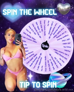 Spin the space wheel so many prizes to win tip 15 for 1 spin tip 20