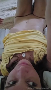 I roll around a lot this is from the summer my pussy s still bald lol