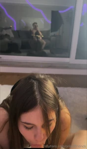 Quick blowjob for daddy