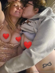 Friend cuddles are the best her man loved watching us too part 1