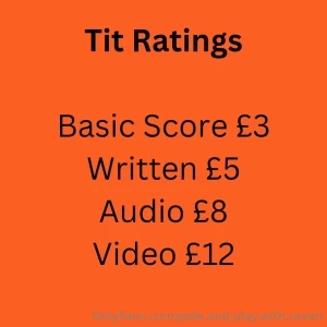 I m case you didn t know already besides dick ratings i also do pussy part 1