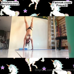 It s hard to say which one of my videos is pole videos or yoga videos