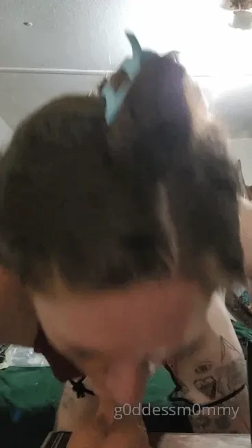 Super sloppy pov deepthroating in sexy red lingerie shaking my ass 