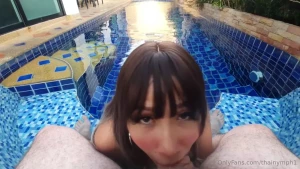 So we had a fun pool session this weekend at a villa we rented and all