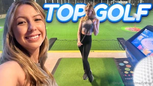 A night at topgolf took my swing at topgolf some hits some misses but