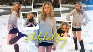 Photoshoot day with my friend modeling for my friend s new camera hope