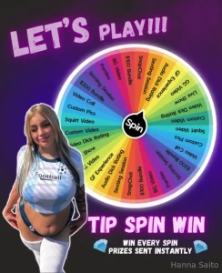 Spinn the wheel everybody s step up step up its hanna s amazing spin