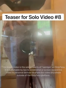 Solo video 8 4 5 minutes fucking a dildo on a glass door to get the