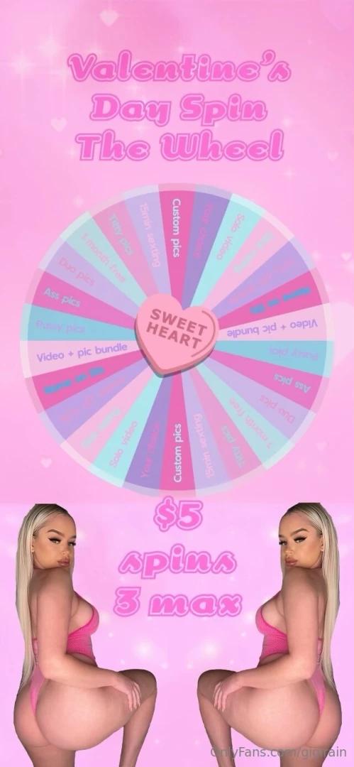 Happy valentine s dayy don t forget to spin the wheel part 1 