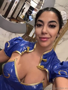 New chun-li cosplay vid dropping in an hour get ready to feel the heat