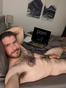 Enjoying some me time watching porn -- unfortunately of took the