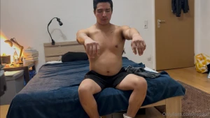 Pov you h1pn0t1z3d your roommate again and made him your foot slave he