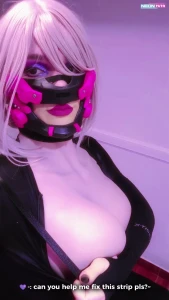 Clothes always get ripped when you re a big-dicked busty futanari