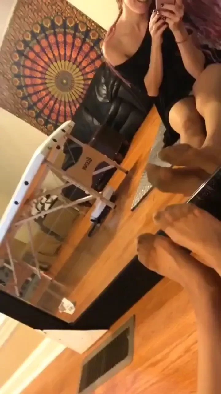 Pantyhose in the mirror 