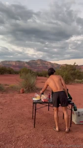 Last nights kitchen had the best view