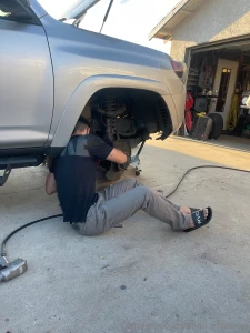 Doing some work on the rig