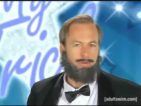 Me and bob odenkirk on tim amp eric awesome show great job 