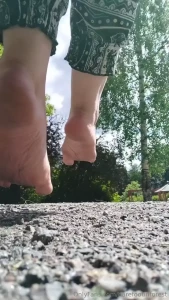 Imagine yourself as a tiny person who hid under the bench in a park