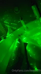 Lazer lights in the bath