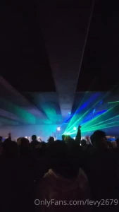 Went to a lil rave under a bridge last night
