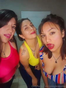 We are willing to fulfill any fantasy or fetish 3 girls together is