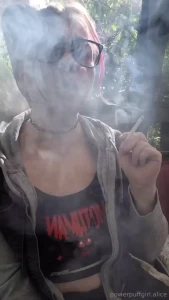 Pretty girl pretty sunshine pretty smoke