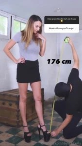 Height humiliation shoot today so excited to work on your customs