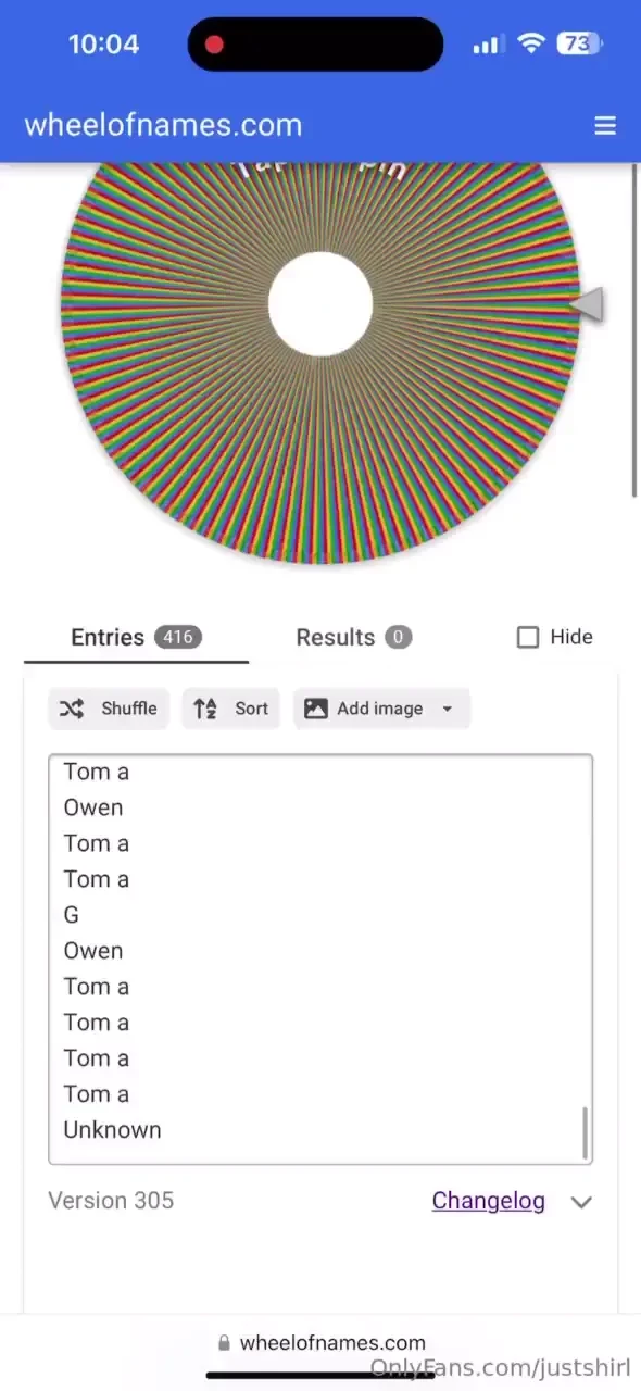 We have a 1st prize winner for the night of filming content with me 
