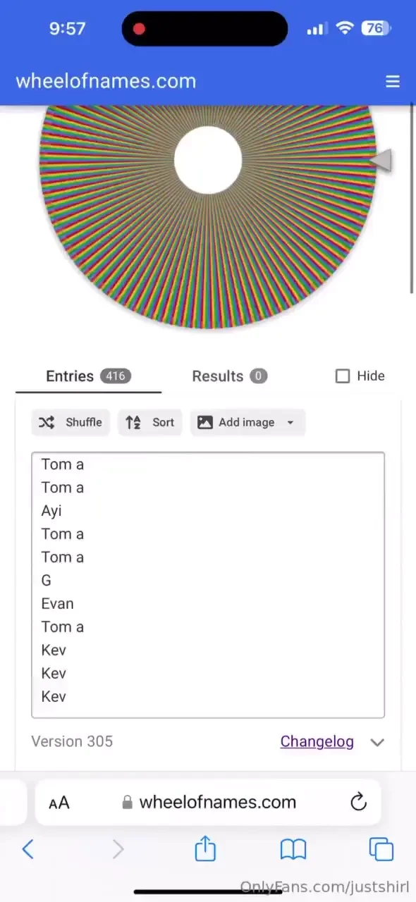 No more entries had to hand type all the entries haha will upload 10 