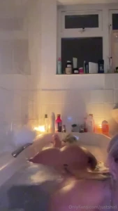 Enjoyed a candle lit bubble bath after work but i wish this bath was part 1