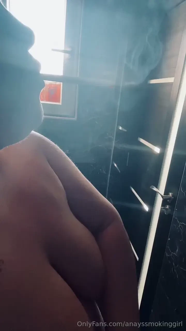 Smoking and touching my boobs make me horny 