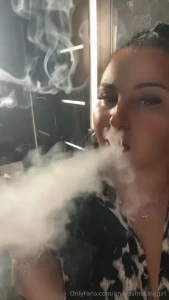 Enjoy my cigarette in the bathroom