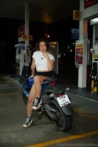 The evening road the wind in your face and the motor under your feet -