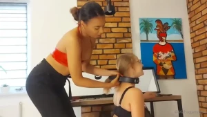 Magic wand and spanking with polarainbow