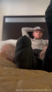 On the bed shrunk at my giant feet jock alpha malefeet macrophilia