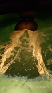 I ve been out of town for a while but there s a hot tub hope you are