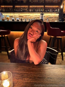 Daddy took me for a nice dinner last night yumm
