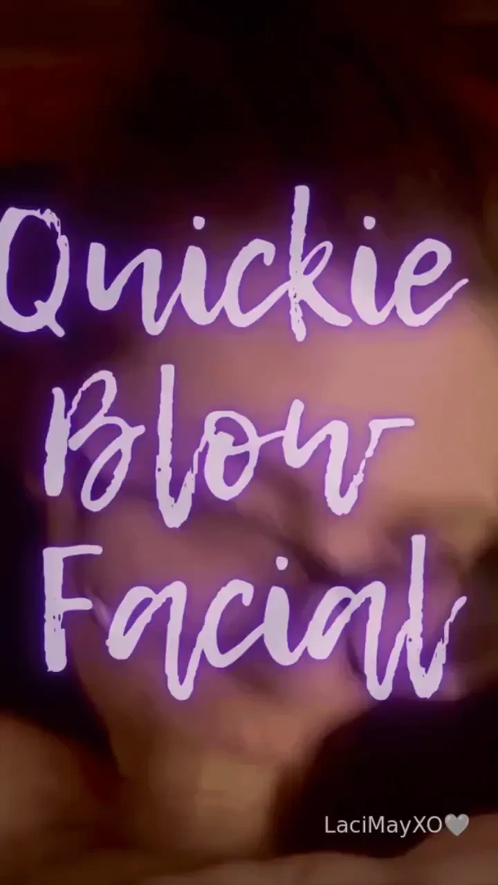 Quickie blow facial in the middle of doing laundry when my fbw shows 