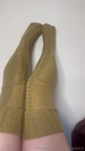 Cute new knee high socks and my ass