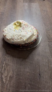 This poor cake couldn t handle my cheeks