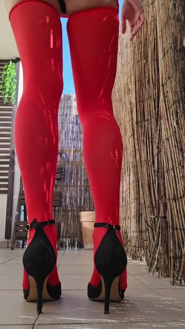 Red legs black heels and curves made to be followed part 1 