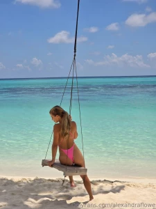 Swinging on the swing and thinking about how i had a great day at the