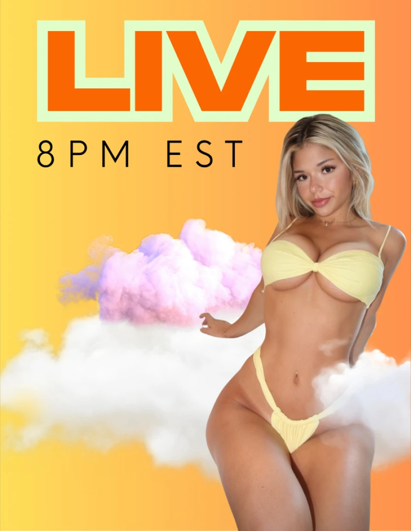 Going live friday 5 30 at 8pm 