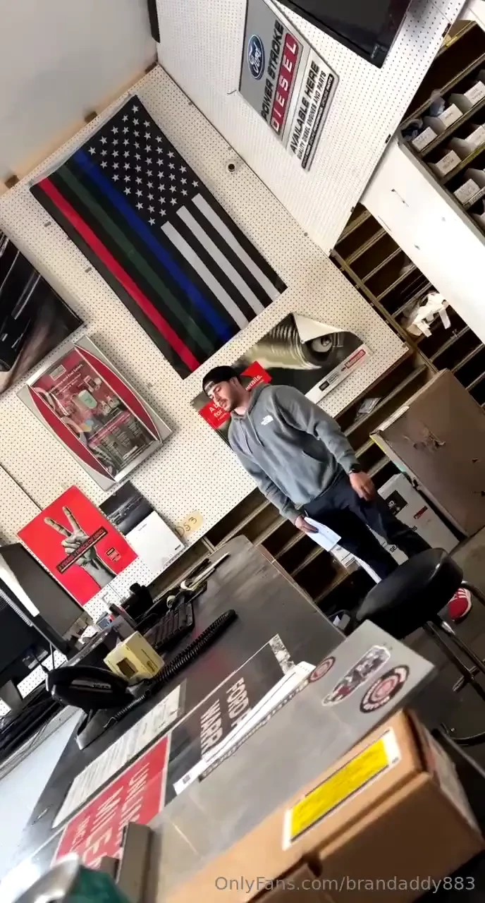 Just horsing around at work you like that you dirty bitch 