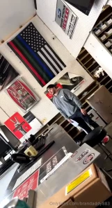 Just horsing around at work you like that you dirty bitch